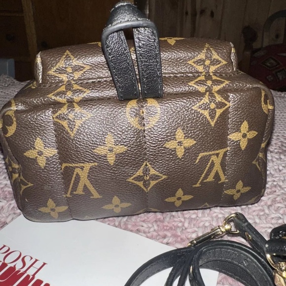 Authentic Louis Vuitton monogram Palm Springs mini backpack crossbody bag tote - Picture 5 of 16